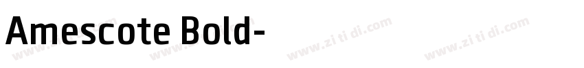 Amescote Bold字体转换